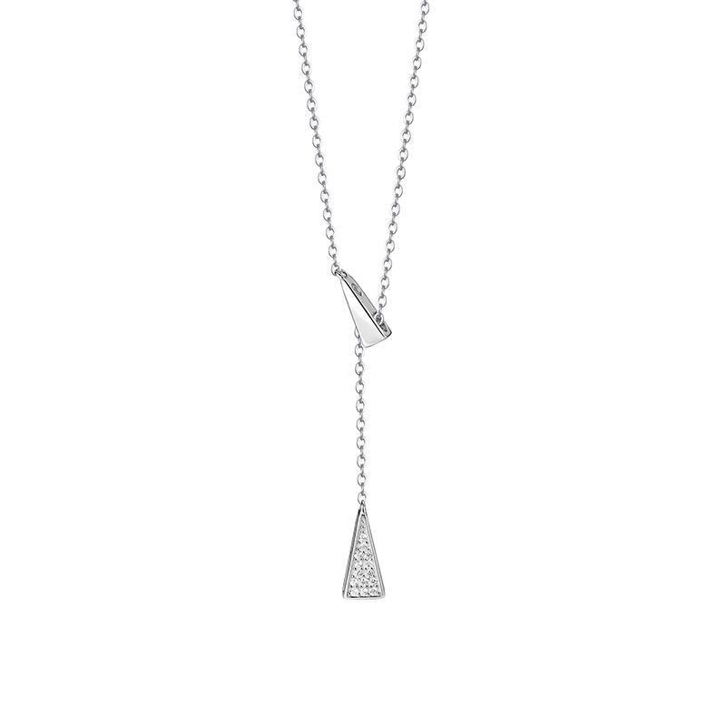 silver 925 necklace korean design triangle special design!