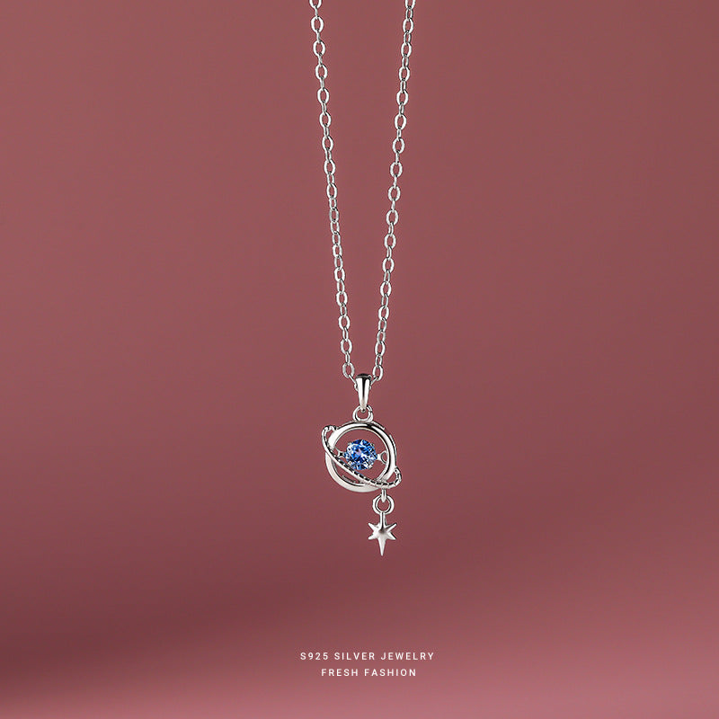 silver 925 necklace korean design A2357