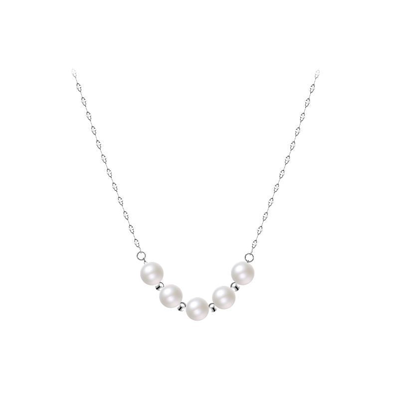 silver925 necklace korean design shell pearl!