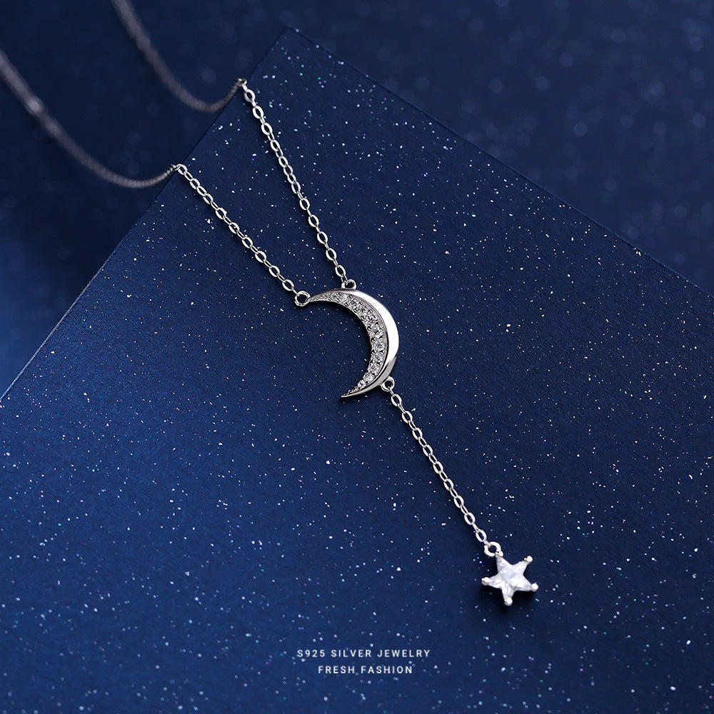 silver 925 necklace korean design A2571