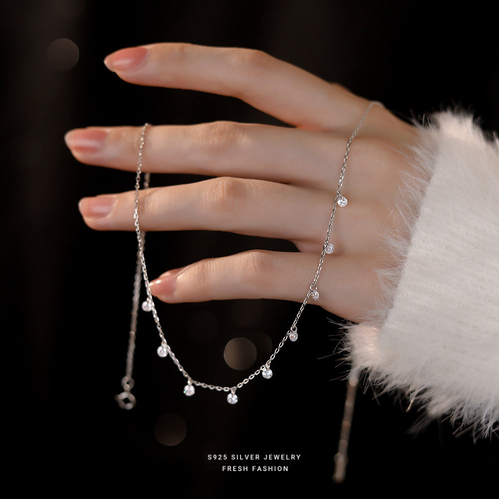 silver925 necklace waterdrop design korean design new!