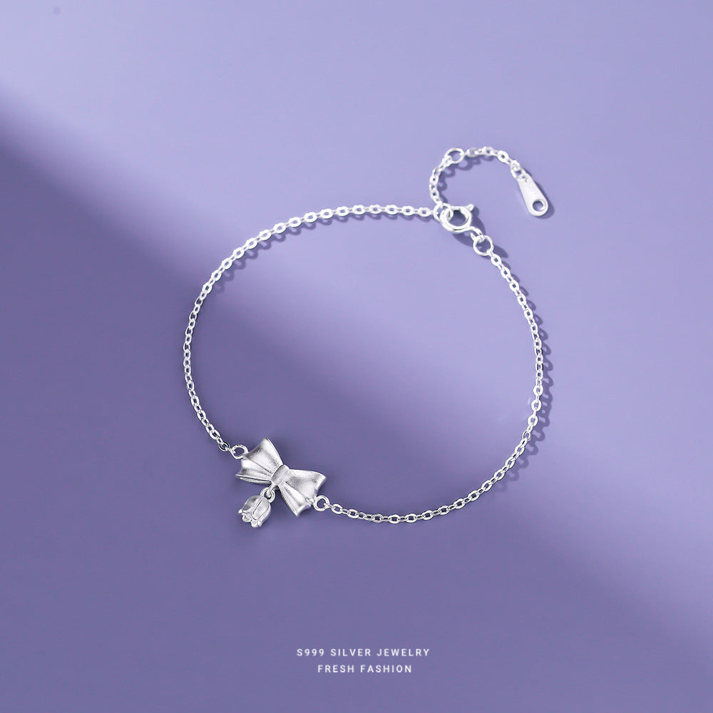 925 sterling silver butterfly rose set ~ necklace bracelet earrings ring ~