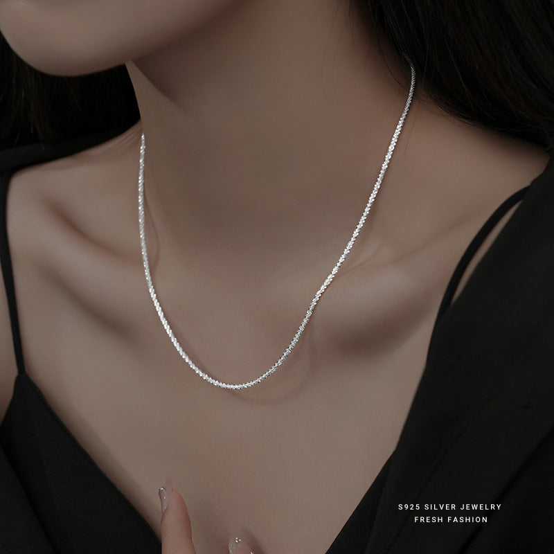 Silver925 necklace korean design water shining design!