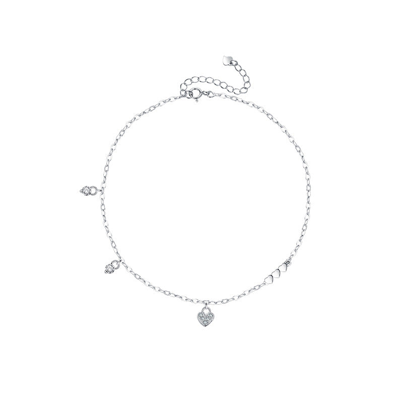 silver 925 bracelet korean design heart design!silver color and gold color