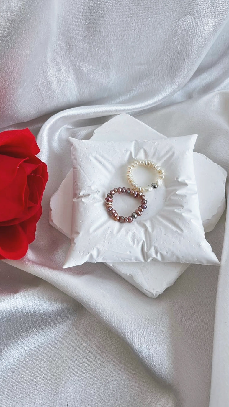 fresh water pearl ring 3-5mm