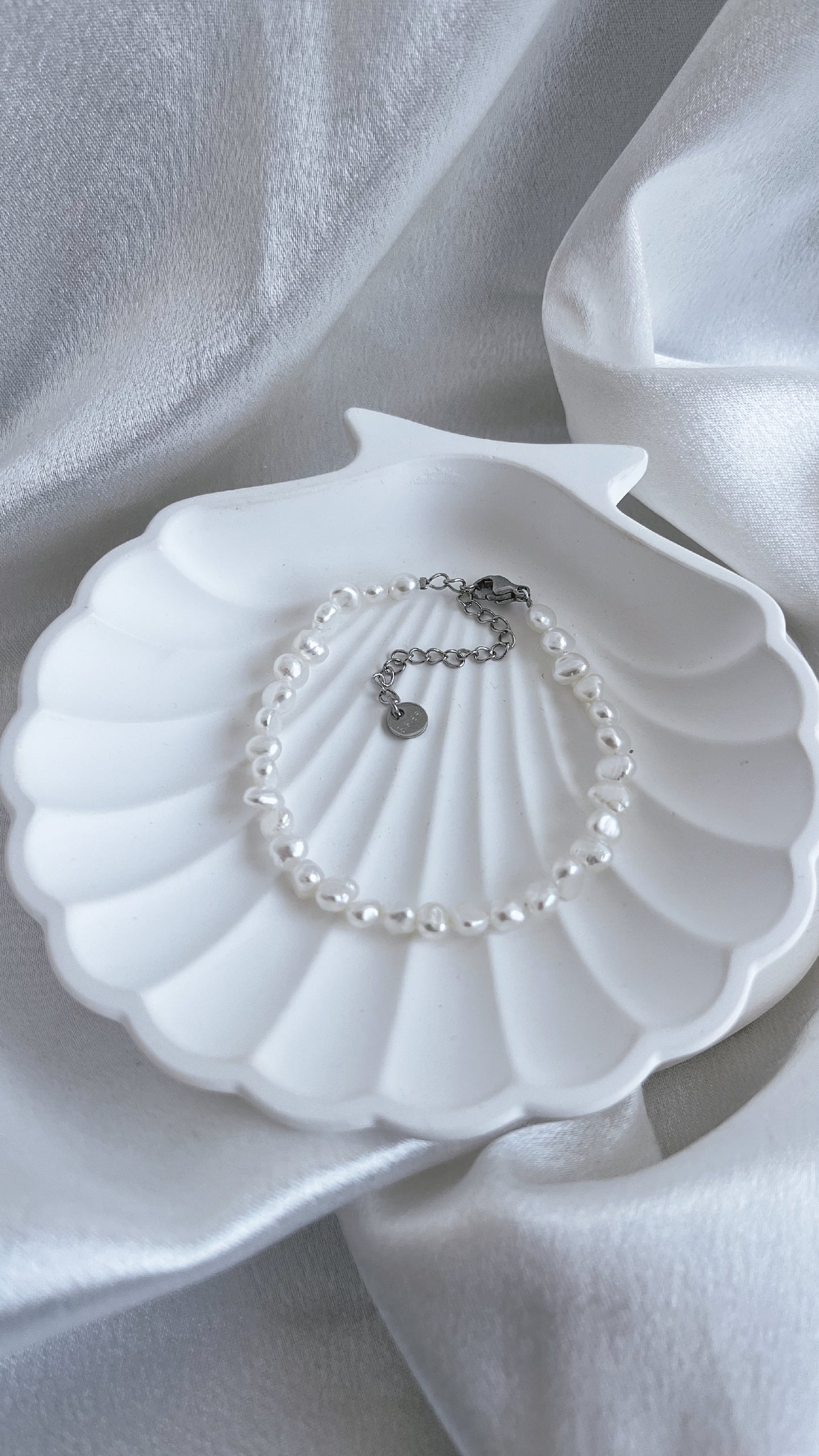 Fresh water Pearl Bracelet 5mm White pearl