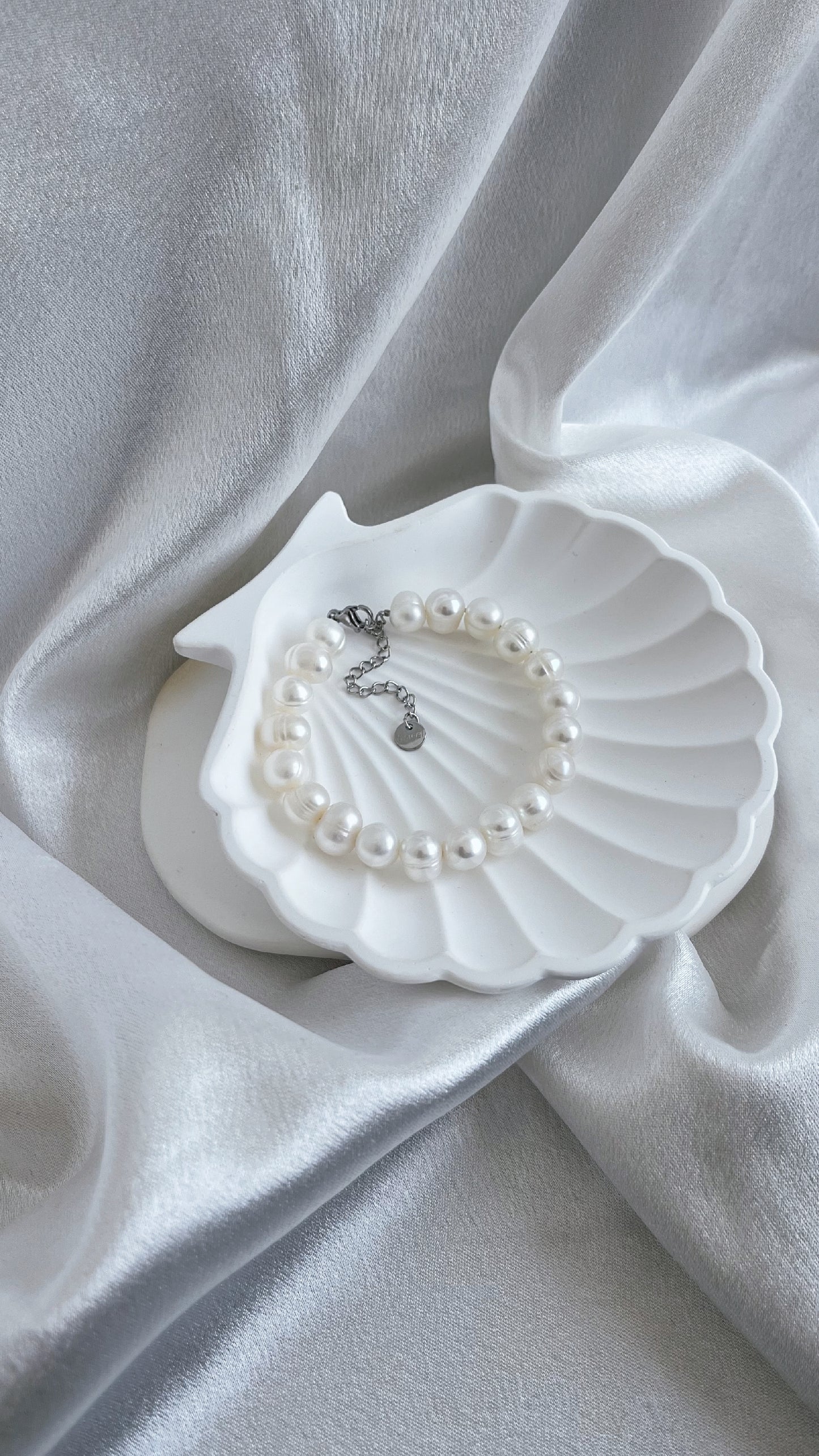 Fresh water Pearl Bracelet 7-8mm White pearl