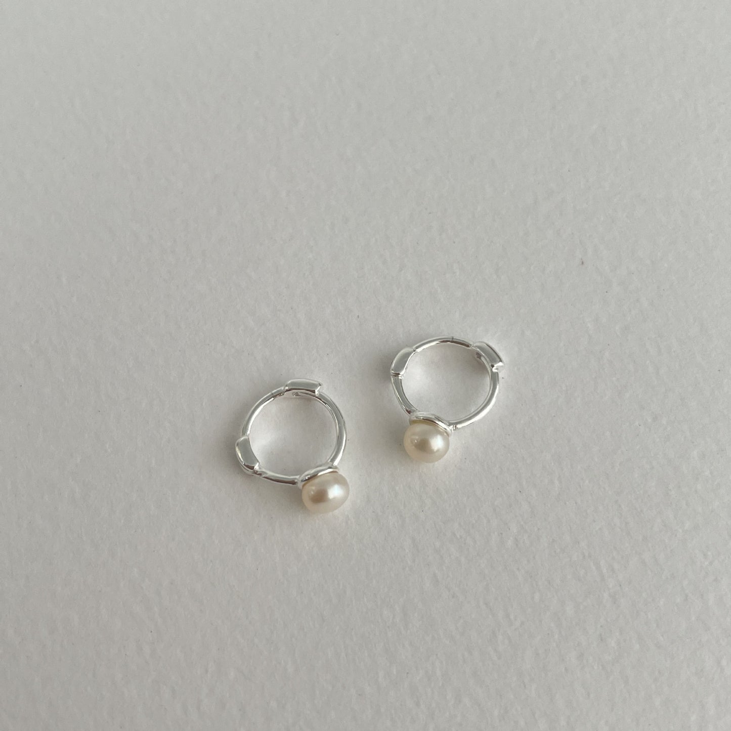 silver 925 Original natural fresh water pearl earrings korean design SE2358 syn
