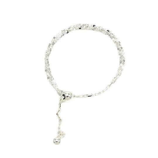 silver 925 ring korean design Sparkling Galaxy Ring Adjustable Tassel Stacked Strap style!SR1105 syn