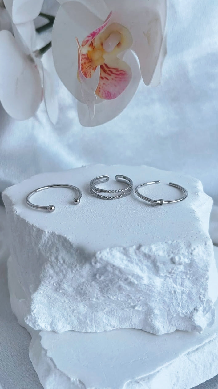 Elegant sterling silver 925 Rings Korean design