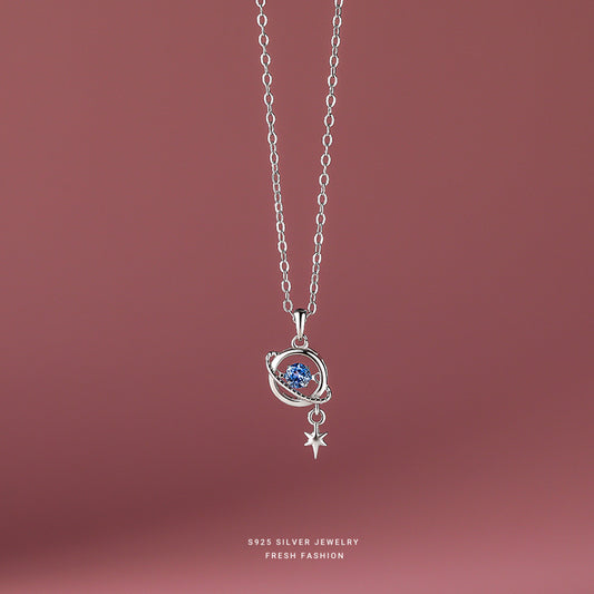 silver 925 necklace korean design A2357