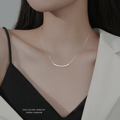 silver925 necklace korean design simple design!