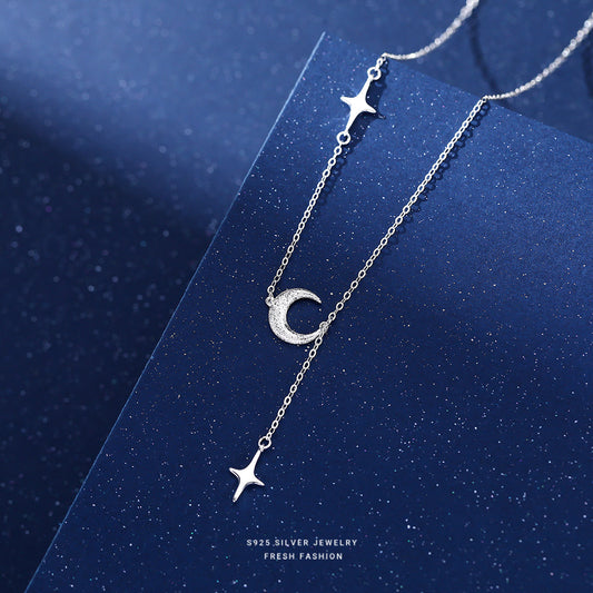 silver 925 necklace korean design A2447