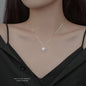 silver925 necklace korean design rotatable snowflake design!