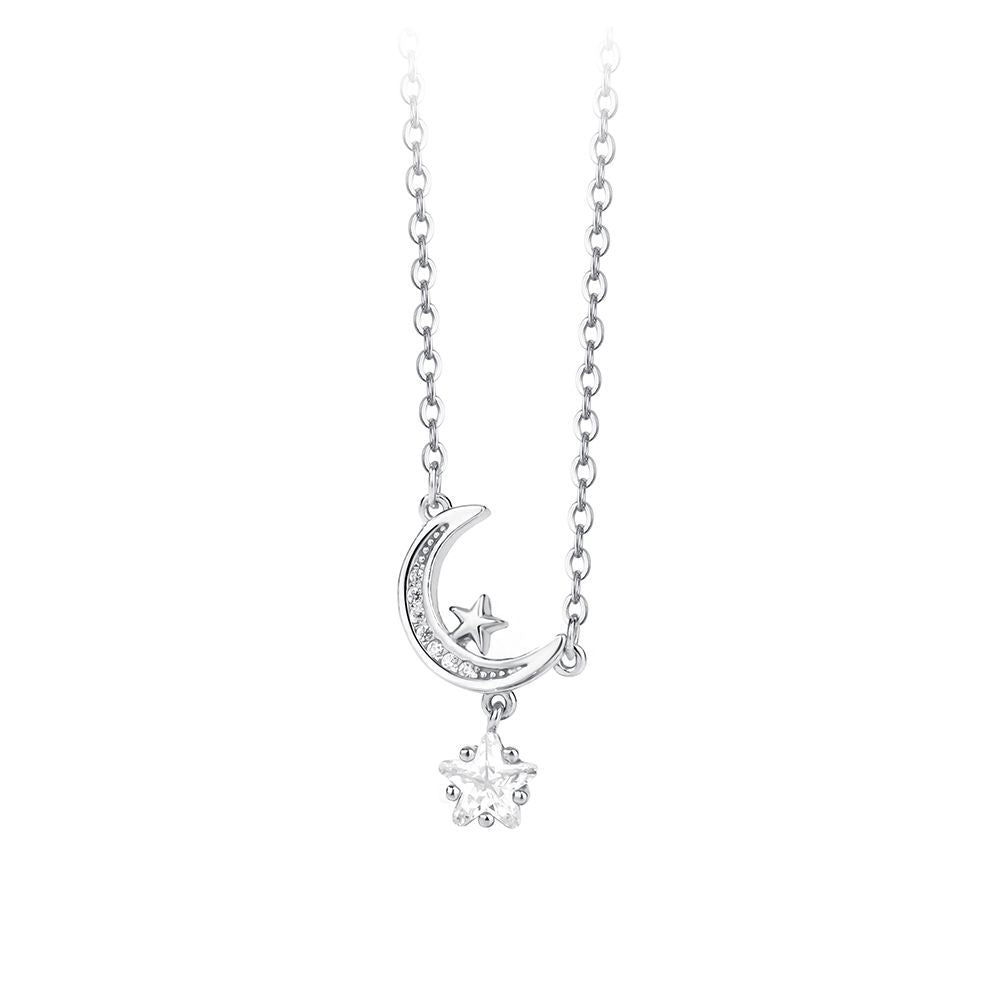 Silver 999 moon and star set with necklace and bracelet!