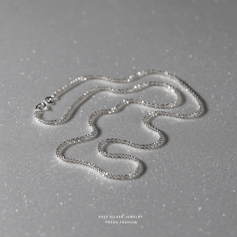 Silver925 necklace korean design water shining design!