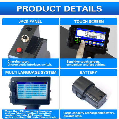 Manual portable Inkjet Printer