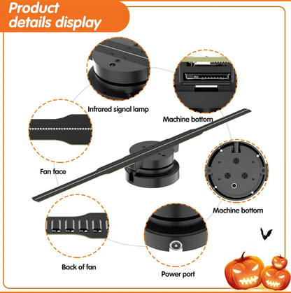 3D Holographic Projection Display Fan (1 blade)