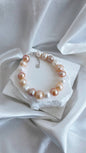 fresh water pearl with silver necklace bracelet handmade candy colour