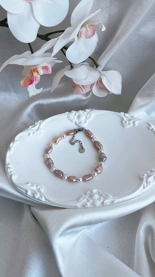 Fresh water pearl bracelet 4-5mm & 7-8mm