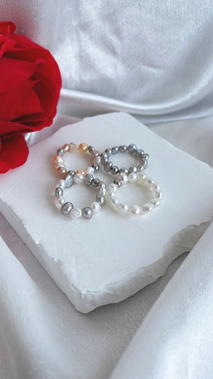 fresh water pearl ring 3-5mm
