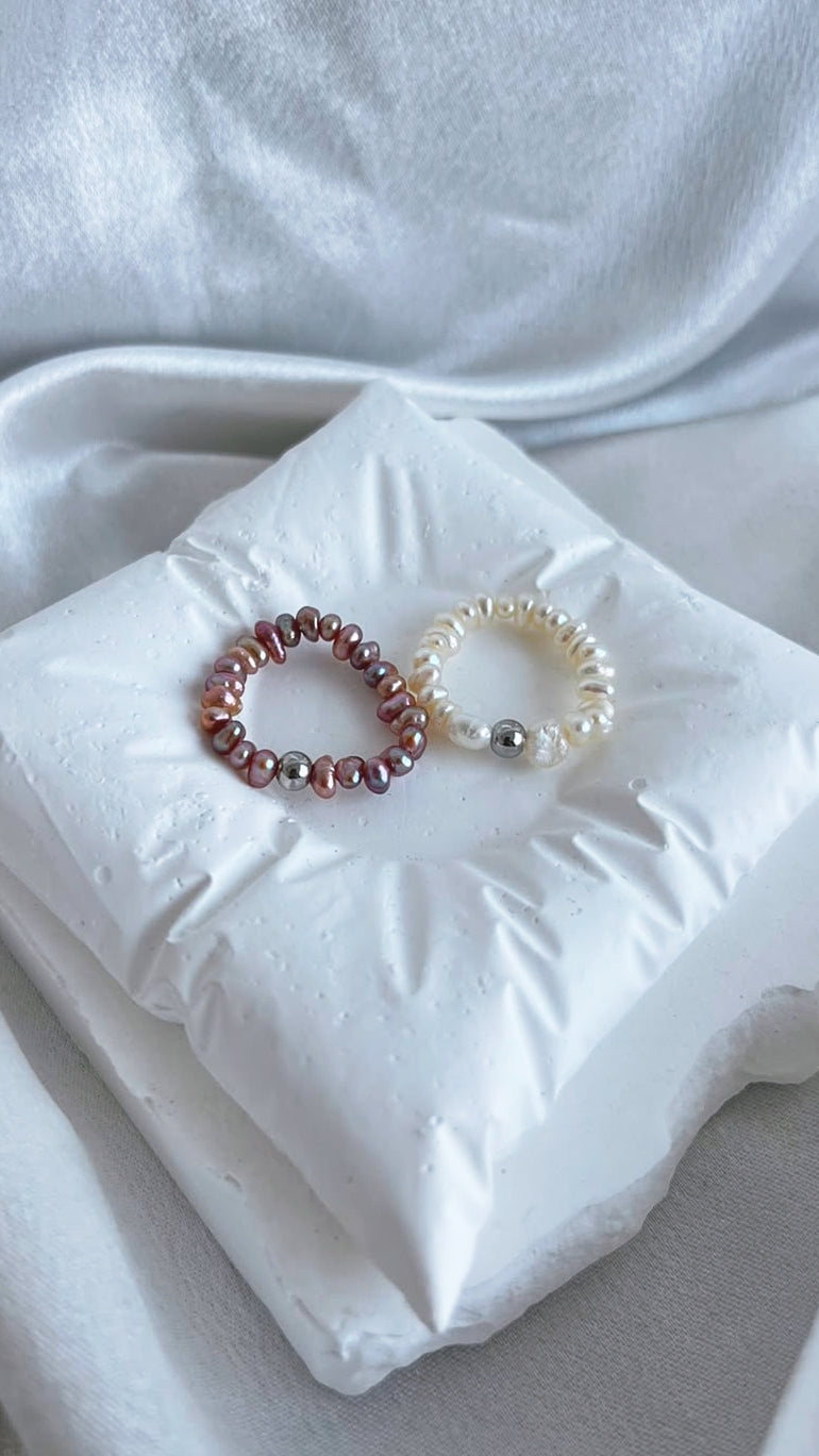 fresh water pearl ring 3-5mm