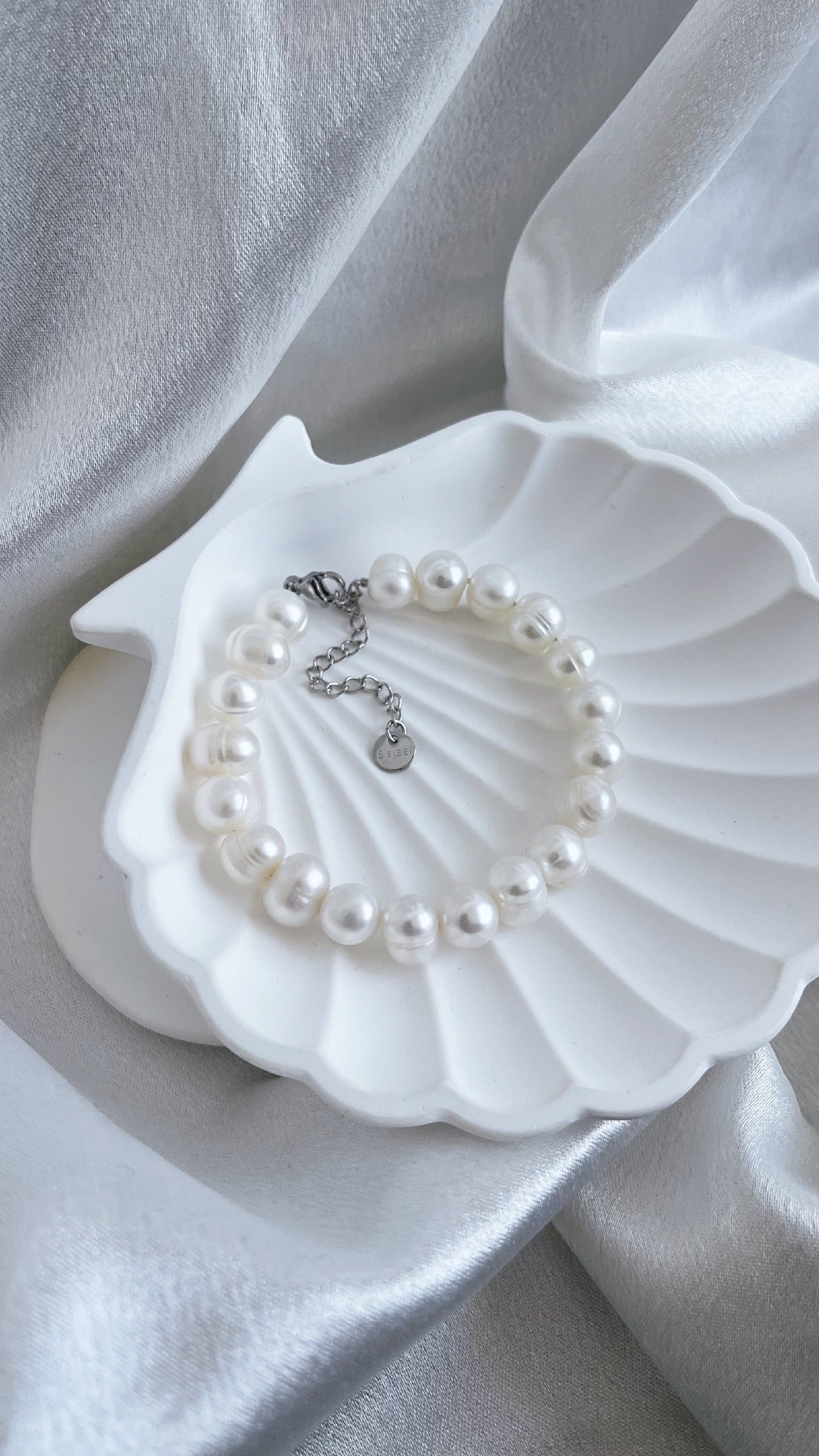 Fresh water Pearl Bracelet 7-8mm White pearl