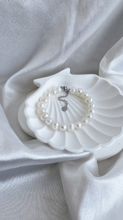 Fresh water Pearl Bracelet 7-8mm White pearl