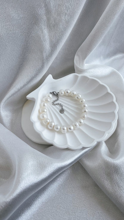 Fresh water Pearl Bracelet 7-8mm White pearl