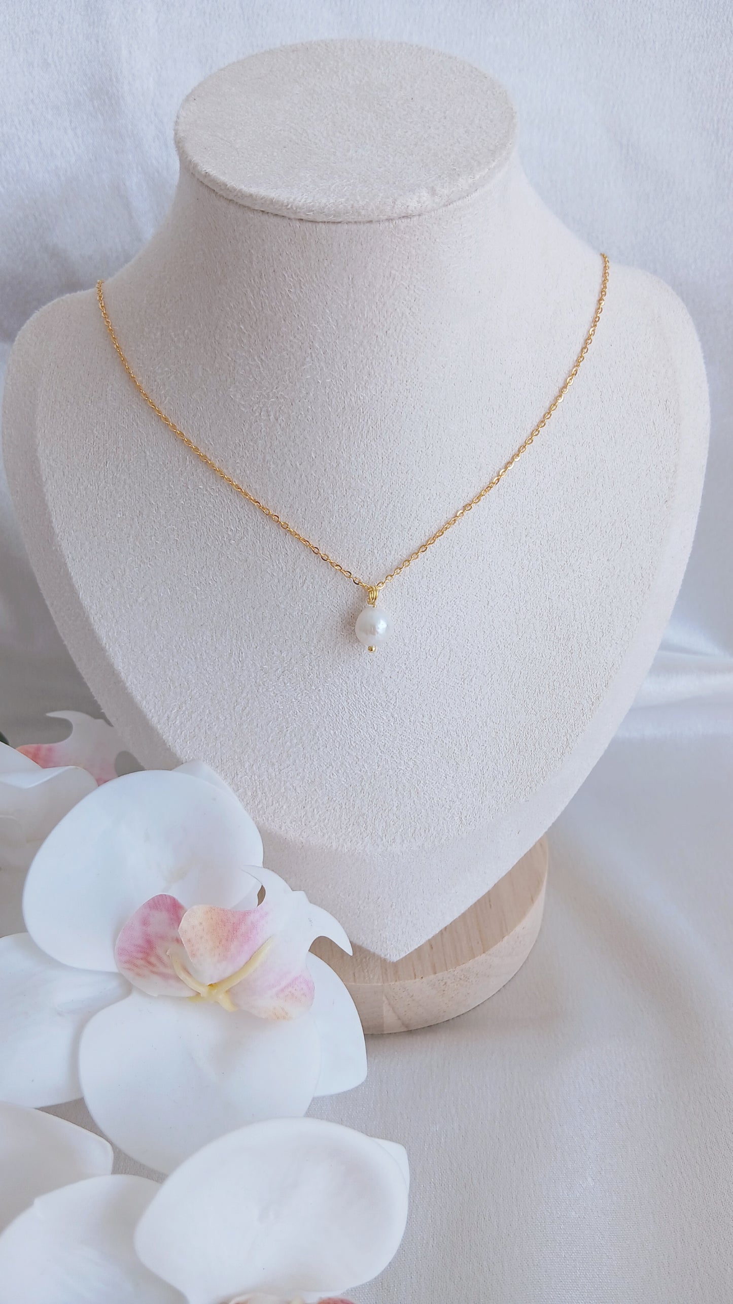 Silver Pendant with 6mm Pearl