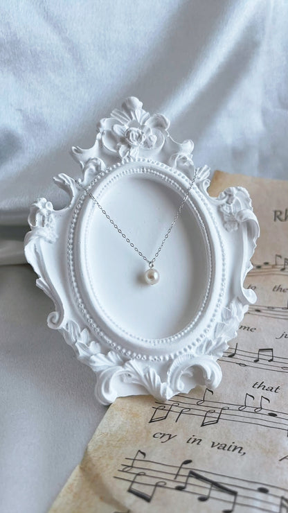Silver Pendant with 6mm Pearl