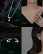 Silver 999 moon and star set with necklace and bracelet!
