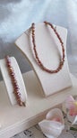 Fresh Water Pearl set 2-3mm Purple pearl set