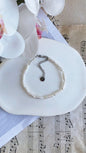fresh water pearls baroque white pearls bracelet handmade jewellery adjustable length