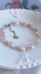Fresh water Pearl Bracelet 4-8mm pink/purple and white pearl