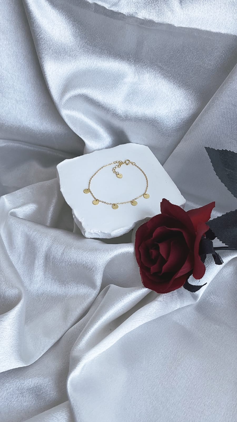 Silver 925 Golden plated bracelet simple korean design