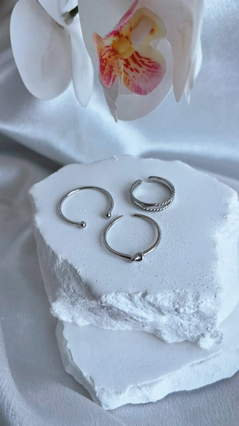 Elegant sterling silver 925 Rings Korean design