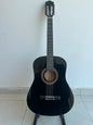Classical guitar 38 inches Base wood (Black glossy)