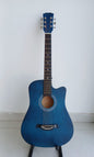 Acoustic guitar 38 inches Base wood (Matt Blue colour)
