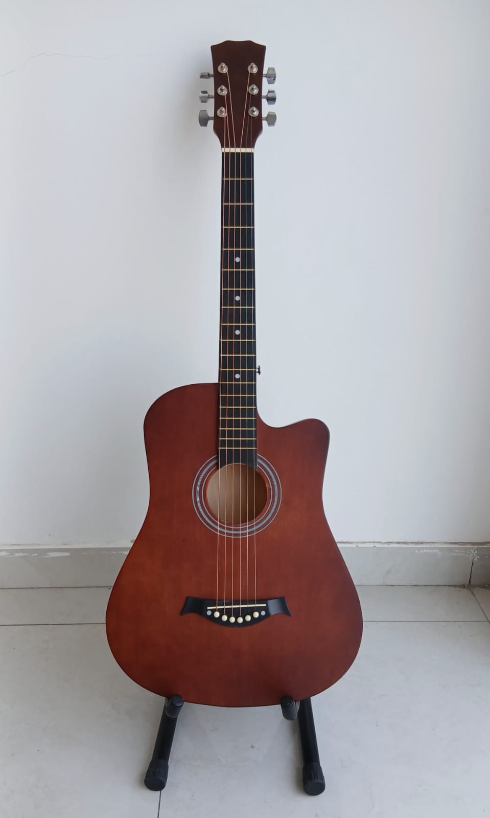 Acoustic guitar 38 inches Base wood (Matt Deep Brown colour)